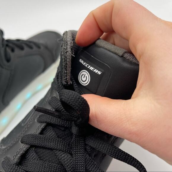 Skechers, Light Up Sneakers, Size 5.5 Youth. 11 light settings on each shoe! - Picture 7 of 12